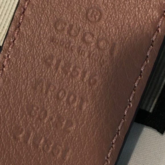 Gucci Dusty Pink GG Belt - Picture 4 of 4